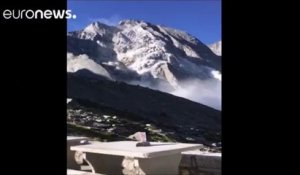 Incroyable éboulement dans les Alpes Suisses qui a provoqué une coulée de boue dévastatrice