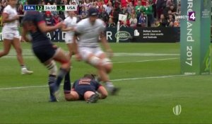 Coupe du Monde de rugby (F) : L'essai plein de malice de Mignot pour le break des Bleues !