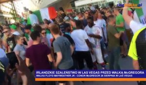 Mayweather - McGregor : les supporters irlandais mettent le feu à Las Vegas !