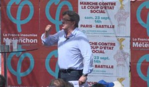 "Pas de blabla, du combat !" : Mélenchon motive ses militants à Marseille
