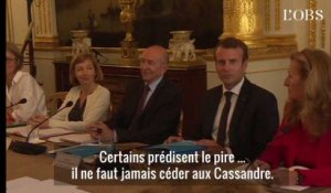 Macron : "Certains prédisent le pire... il ne faut jamais céder aux Cassandre"