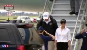 Donald Trump au Texas après l'ouragan Harvey : La tenue de Melania Trump choque (vidéo)