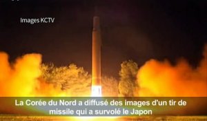 Corée du Nord: images du tir de missile du 29 août