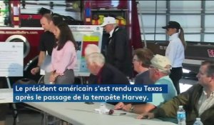 Tempête Harvey : la drôle de visite de Trump au Texas