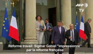 Travail: Sigmar Gabriel "impressionné" par la réforme française
