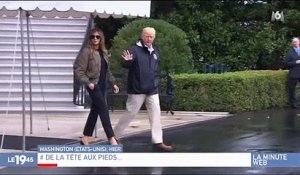 Le look de Melania Trump pour rencontrer les victimes de l'ouragan Harvey critiqué - Regardez