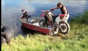 Faire de la moto sur un lac... Possible!