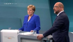 Angela Merkel sort gagnante du duel avec Martin Schulz