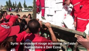 Deir Ezzor: le croissant rouge achemine de l'aide humanitaire