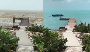 L'ouragan Irma a vidé complètement l'eau des plages des Bahamas