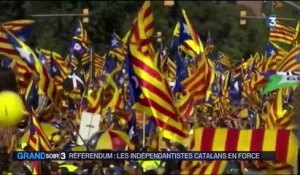 Espagne : démonstration de force des indépendantistes catalans