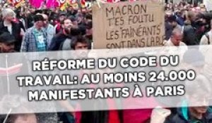 Réforme du Code du travail: Au moins 24.000 manifestants à Paris