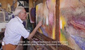 Exposition L'art du pastel de Degas à Redon | Petit Palais | Irving Petlin dans son atelier, la pratique du pastel