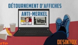 Détournement d’affiches anti-Merkel - DÉSINTOX - 19/09/2017