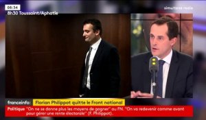 Florian Philippot démissionne du Front national : "Je regrette sa décision" Nicolas Bay