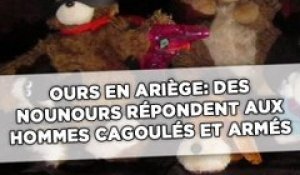 Ours en Ariège: Des nounours répondent aux hommes cagoulés et armés