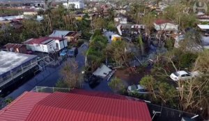 Les dégâts de Porto Rico vus de Drone après l'ouragan Maria