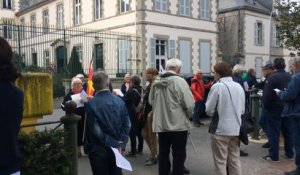 Manifestation des retraités devant la préfecture de Vendée