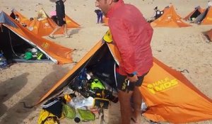 Semi-marathon des sables à Fuerteventura : les participants se font à manger