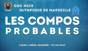 Les compos probables pour Nice - Marseille