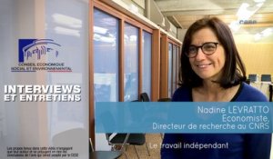 Questions à Nadine LEVRATTO (Université Paris Nanterre) - travail indépendant  - cese