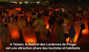 Taïwan: le festival des lanternes, un symbole de paix