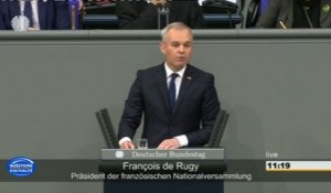 François de Rugy devant les députés allemands : "La France et l'Allemagne forment une famille !"