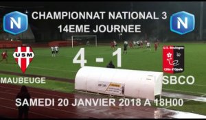 [NATIONAL 3] J14 Résumé Maubeuge - USBCO