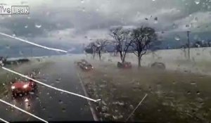 Résultat du passage d'un orage de grêle destructeur en Argentine