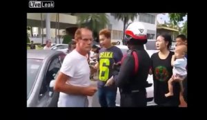 Un thailandais mais K.O une personne âée devant la police... Choquant