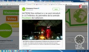 Des militants Greenpeace s'introduisent dans une centrale nucléaire