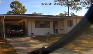Un policier dépressif fonce sur la maison de son ex-femme avec sa voiture de service
