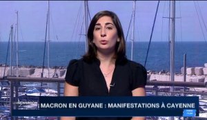 Guyane : manifestations à Cayenne à l'occasion de la visite d'Emmanuel Macron