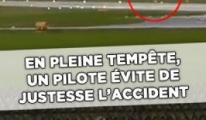 En pleine tempête, un avion a failli percuter la piste