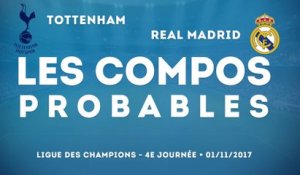 Les compos probables de Tottenham-Real Madrid