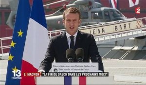 Emmanuel Macron prédit "la fin de Daech dans les prochains mois"