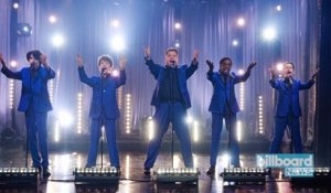 'Stranger Things' Kids Perform as Motown Band The Upside Downs on 'Corden' | Billboard News