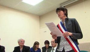Discours d'installation du nouveau maire Béatrice Aliphat