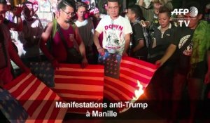 Philippines: manifestations anti-Trump à Manille
