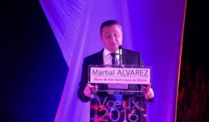 Martial Alvarez présentait ses voeux pour 2016 mercredi