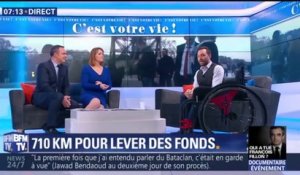 "Ce voyage est une traversée de l'espoir", un entrepreneur handicapé parcourt 710 kilomètres pour lever des fonds