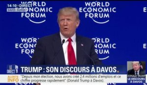 Trump à Davos: "Depuis mon élection, nous avons créé 2,4 millions d'emplois"