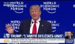 "L'Amérique est l'endroit où faire des affaires: venez en Amérique!", scande Trump à Davos