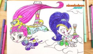 1, 2, 3… Coloriage ! | Shimmer et Shine : Sur les nuages | NICKELODEON JUNIOR