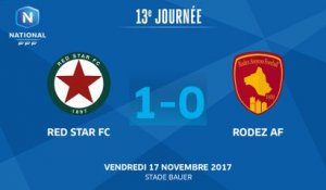 J13 - Red Star FC – Rodez AF (1-0), le résumé