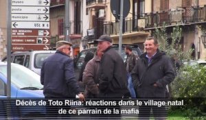 Décès de Toto Riina: réactions dans son village natal