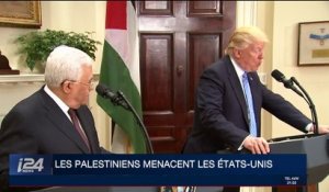 Les Palestiniens menacent les États-Unis