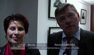 Nicole Joulia et rené Raimondi au micro de Daniel Cismondo