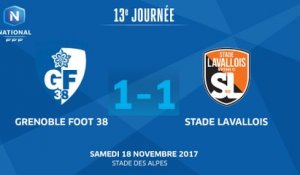 J13 : Grenoble Foot 38 - Stade Lavallois (1-1), le résumé