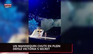 Victoria's Secret : un mannequin fait une énorme chute pendant le défilé 2017 ! (Vidéo)
